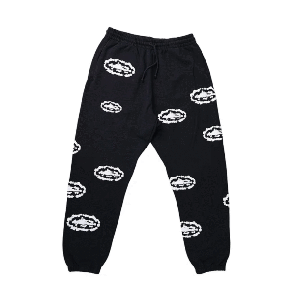 Conjunto Moletom Corteiz x Denim Tears Preto