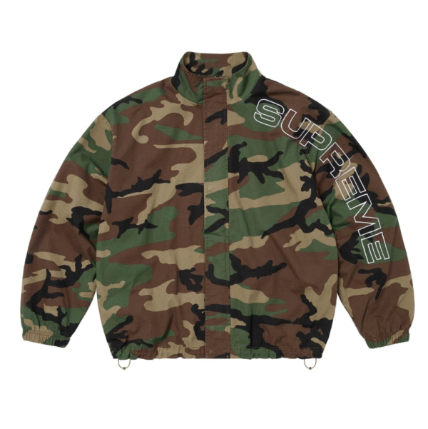 Conjunto Supreme Spellout Embroidered Ripstop Camuflado