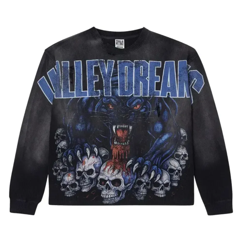Moletom Vale Lives Forever Big Panther Thermal Black