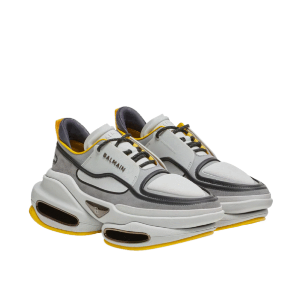 Tênis Balmain B Bold Suede Yellow