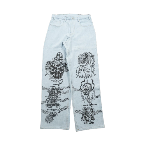 Calça Jeans Warren Lotas Sabata Clara