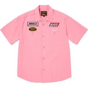 Camisa de trabalho Supreme x Vanson Leathers Rosa