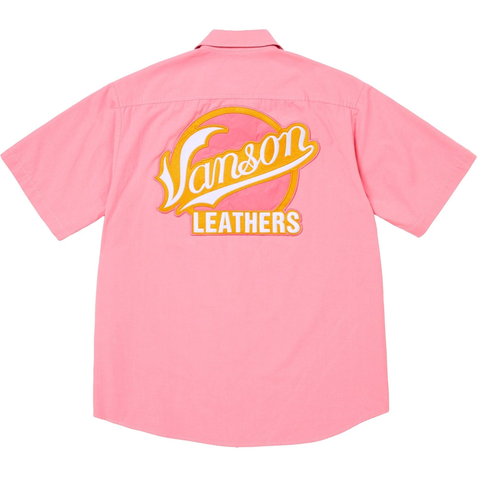 Camisa de trabalho Supreme x Vanson Leathers Rosa