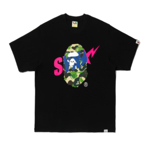 Camiseta Bape x Syna Preta