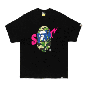 Camiseta Bape x Syna Preta