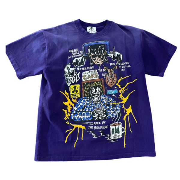 Camiseta Warren Lotas Roadside Coffee Roxa
