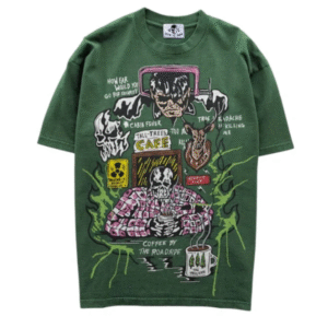 Camiseta Warren Lotas Roadside Coffee Verde