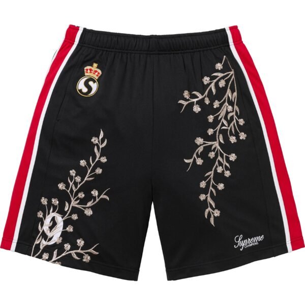 Conjunto Supreme Floral Soccer Jersey Black