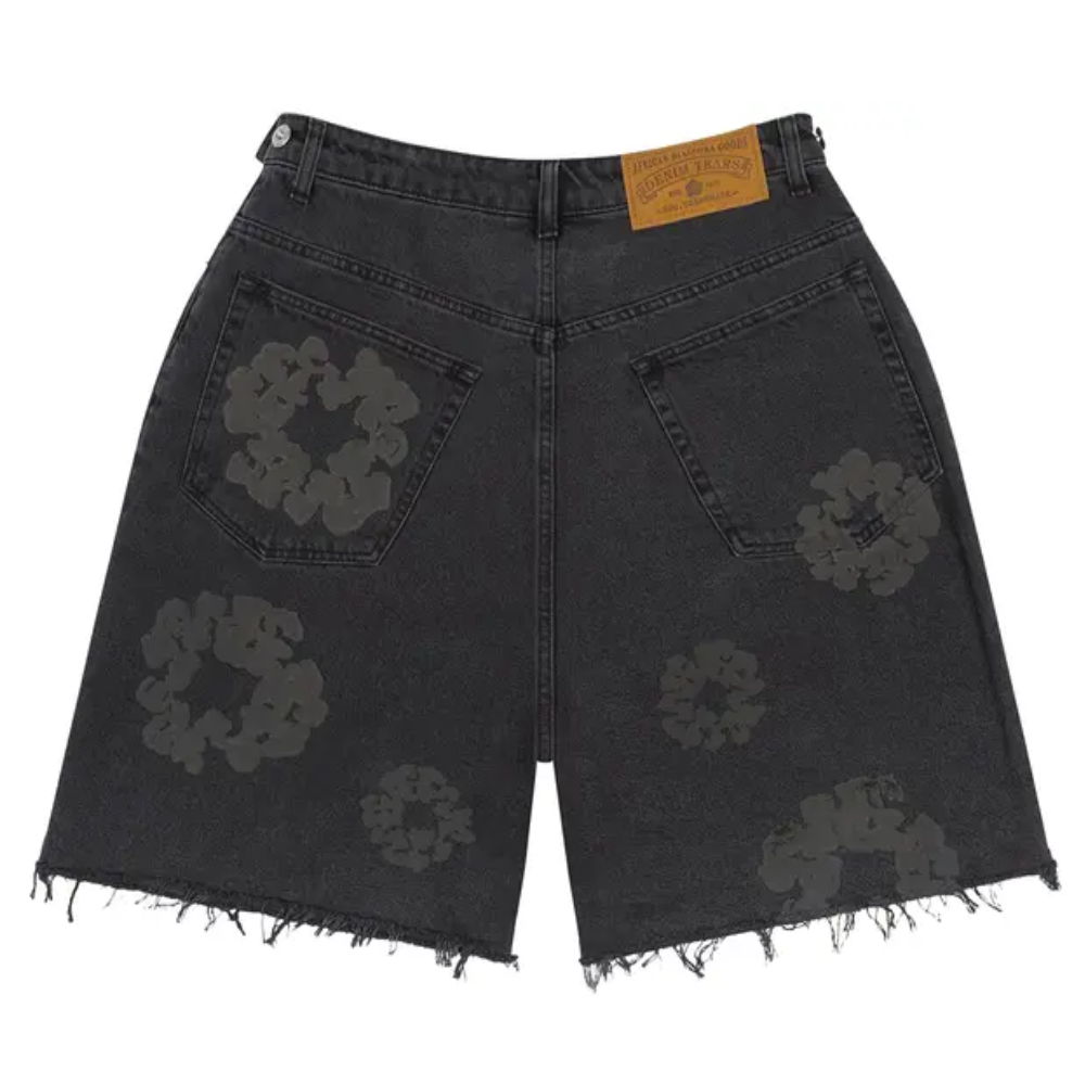 Bermuda Jeans Denim Tears Preta