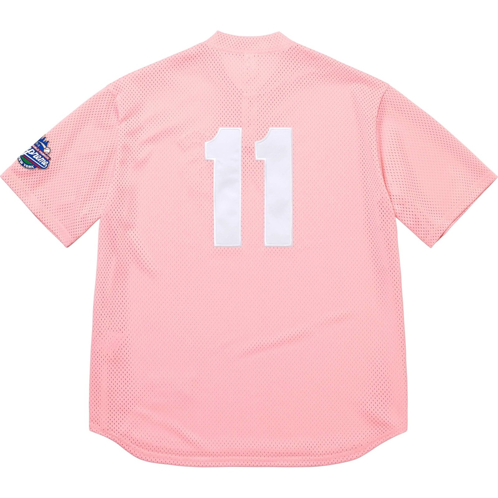 Camiseta Baseball Henley Rosa
