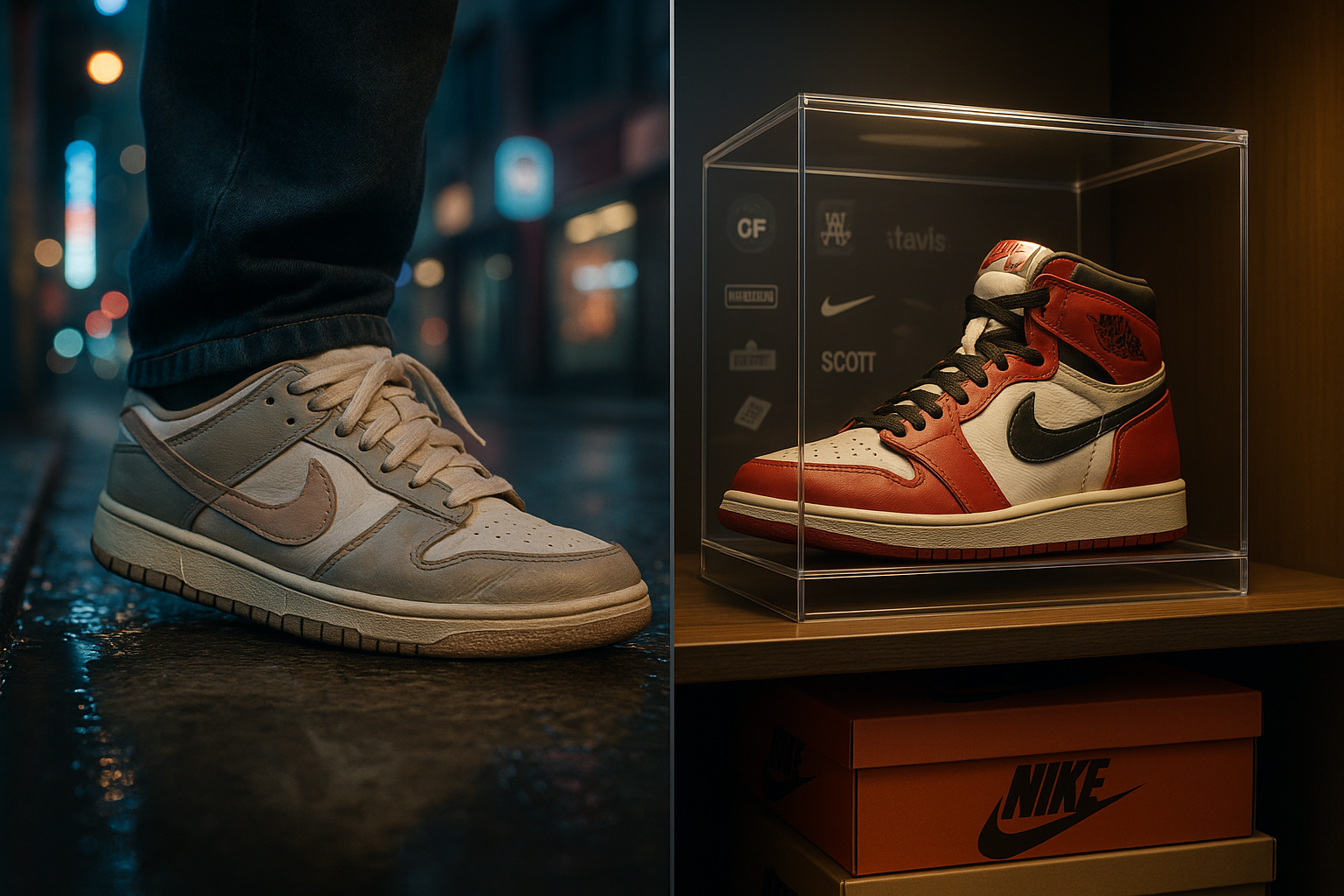 Diferença entre tênis para usar e tênis para colecionar