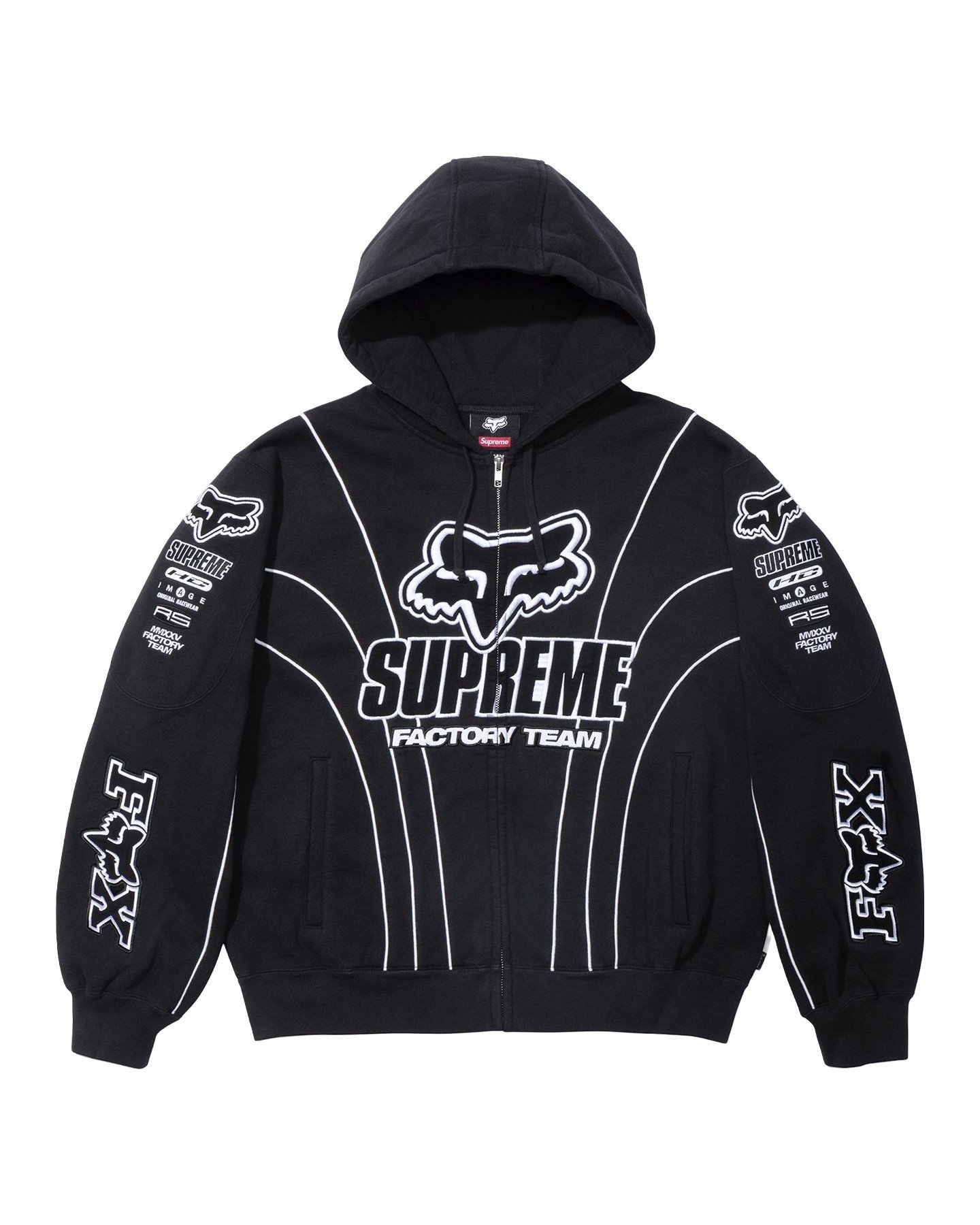 Conjunto Moletom Supreme x Fox Preto