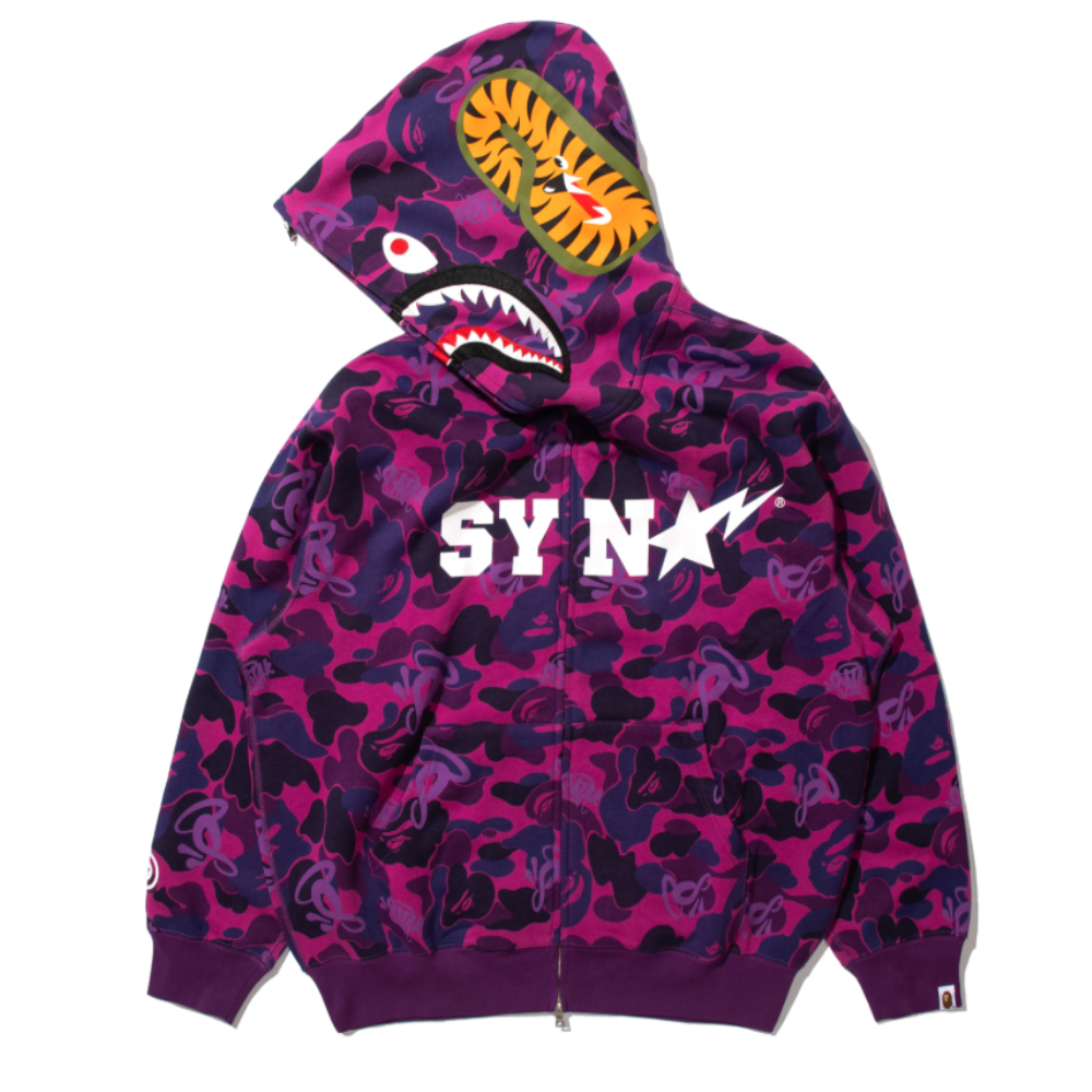 Conjunto Bape vs Syna Camo Roxo