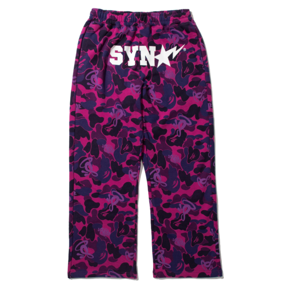 Conjunto Bape vs Syna Camo Roxo