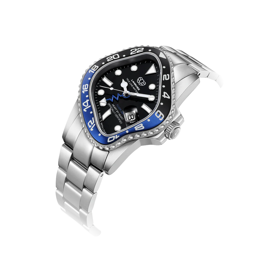 Relogio LAARVEE PEA001GMT Black Blue