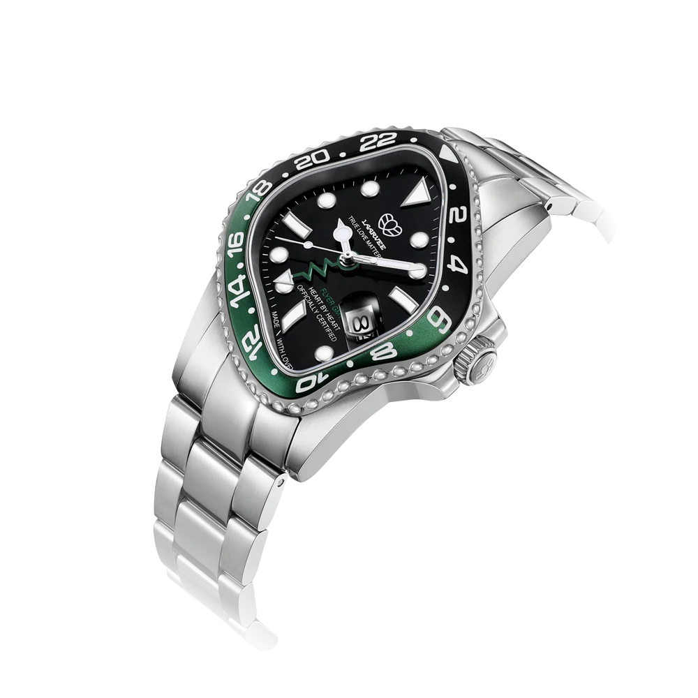 Relogio LAARVEE PEA001GMT Black Green