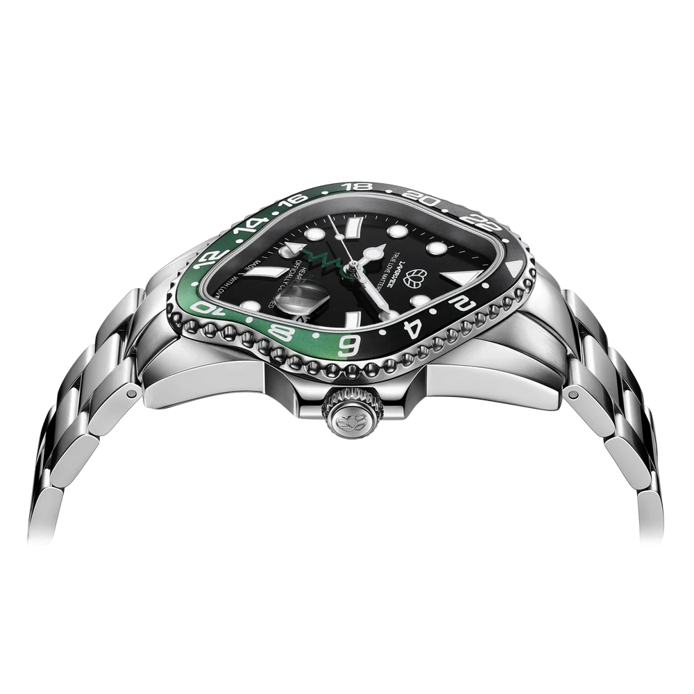 Relogio LAARVEE PEA001GMT Black Green