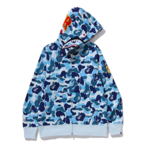 Moletom Bape Shark Azul Camuflado