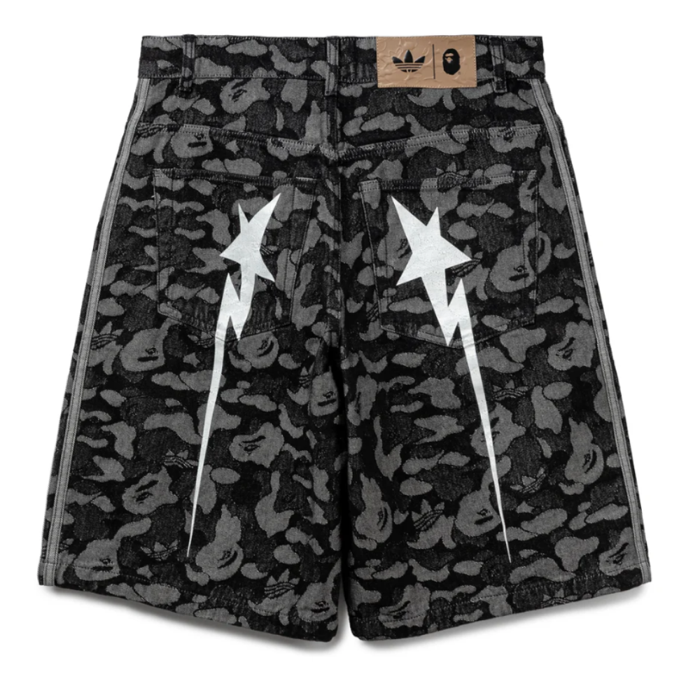 Bermuda Jeans Adidas x Bape Shark Denim Black