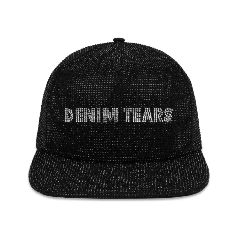 Boné Denim Tears Strass Logo Cap Black
