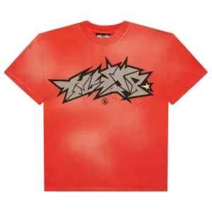 Camiseta Hellstar Crack Print Red