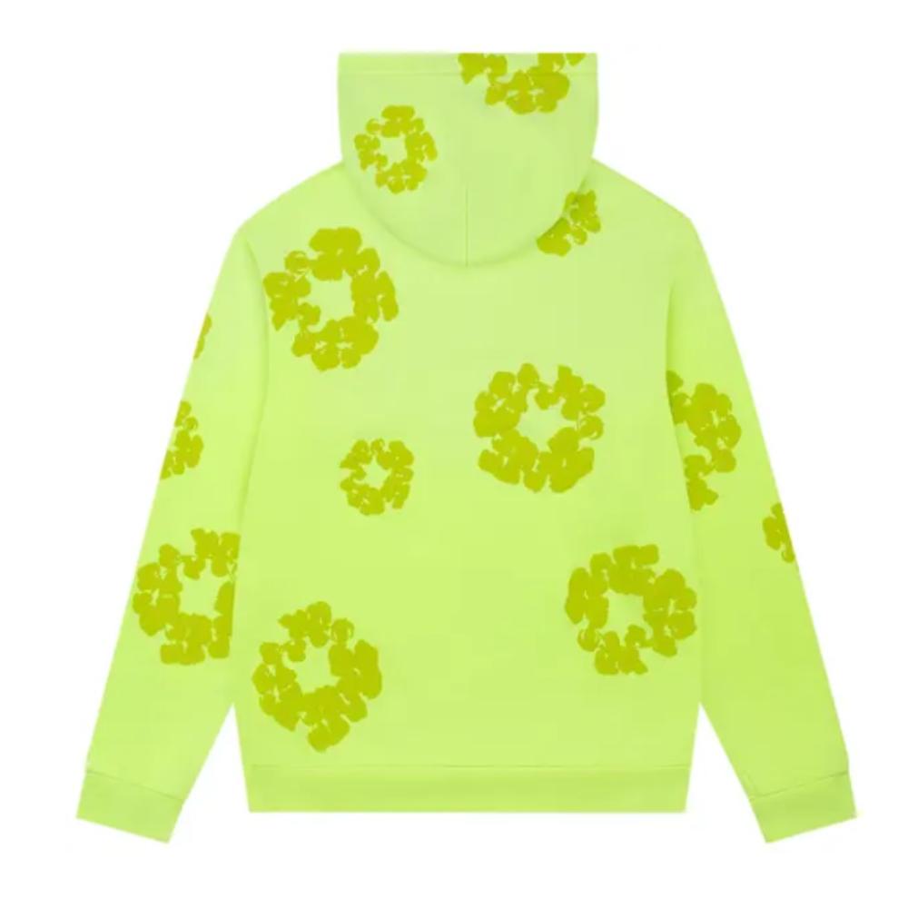 Conjunto Denim Tears Mono Cotton Wreath Neon Green