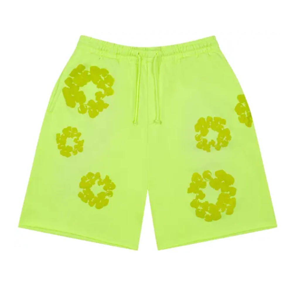 Conjunto Denim Tears Mono Cotton Wreath Neon Green