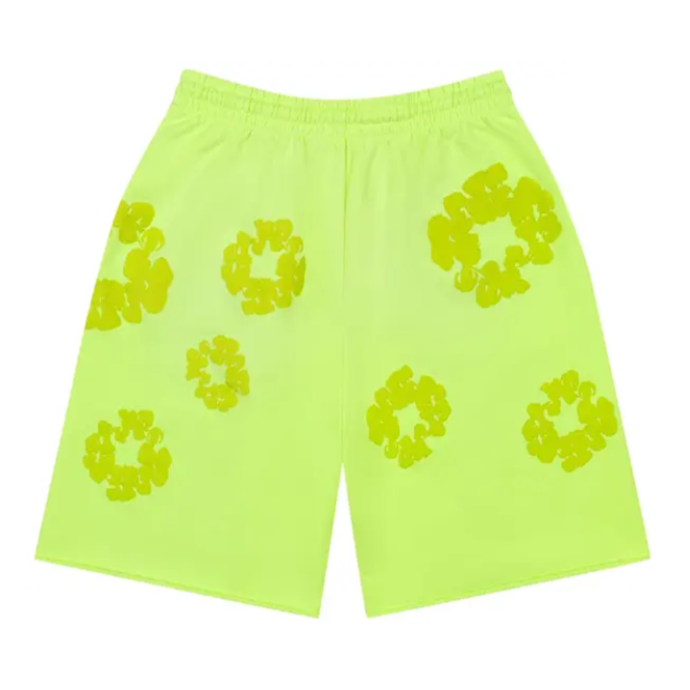 Conjunto Denim Tears Mono Cotton Wreath Neon Green