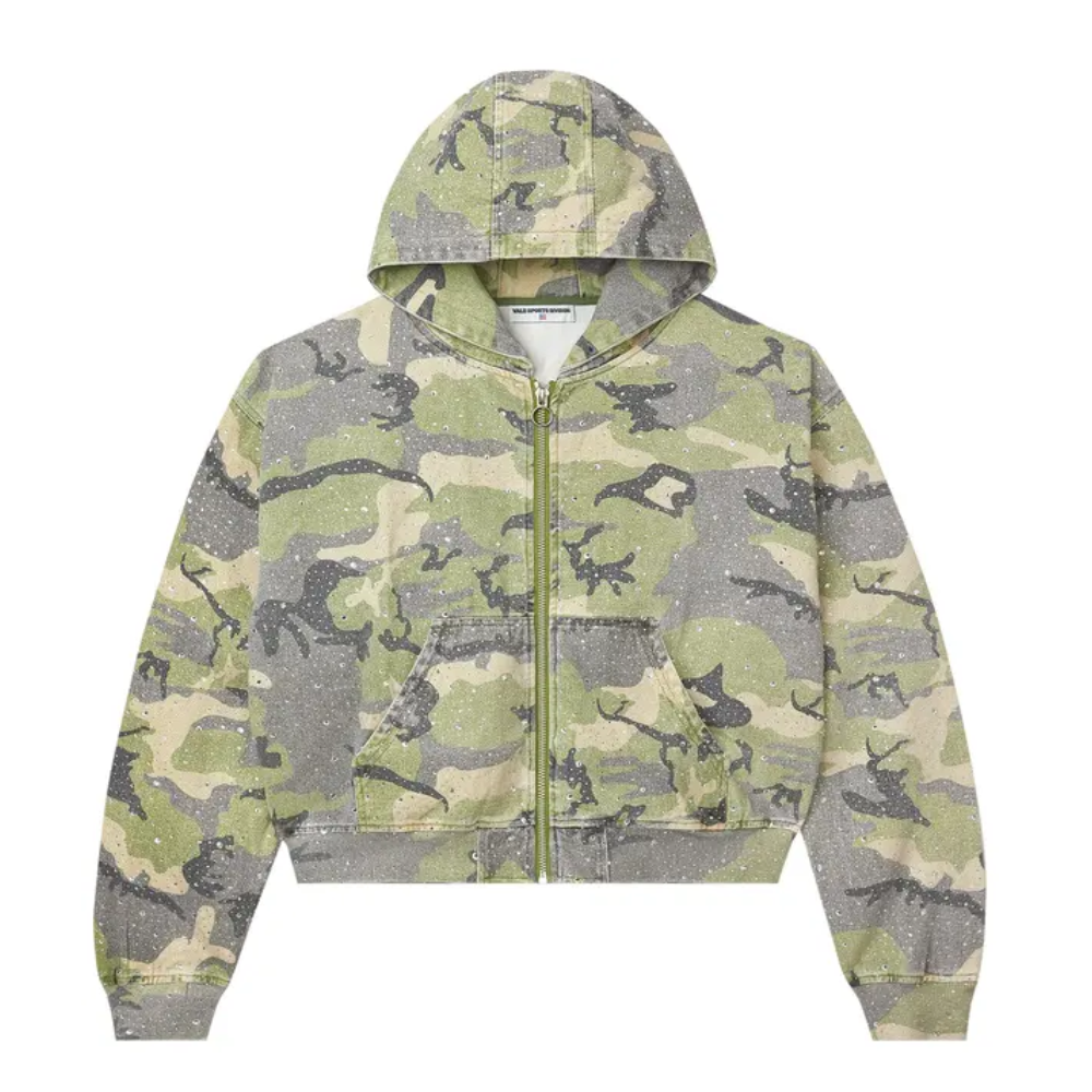 Conjunto Vale Forever Crystal Camo Work Jacket Green Camo