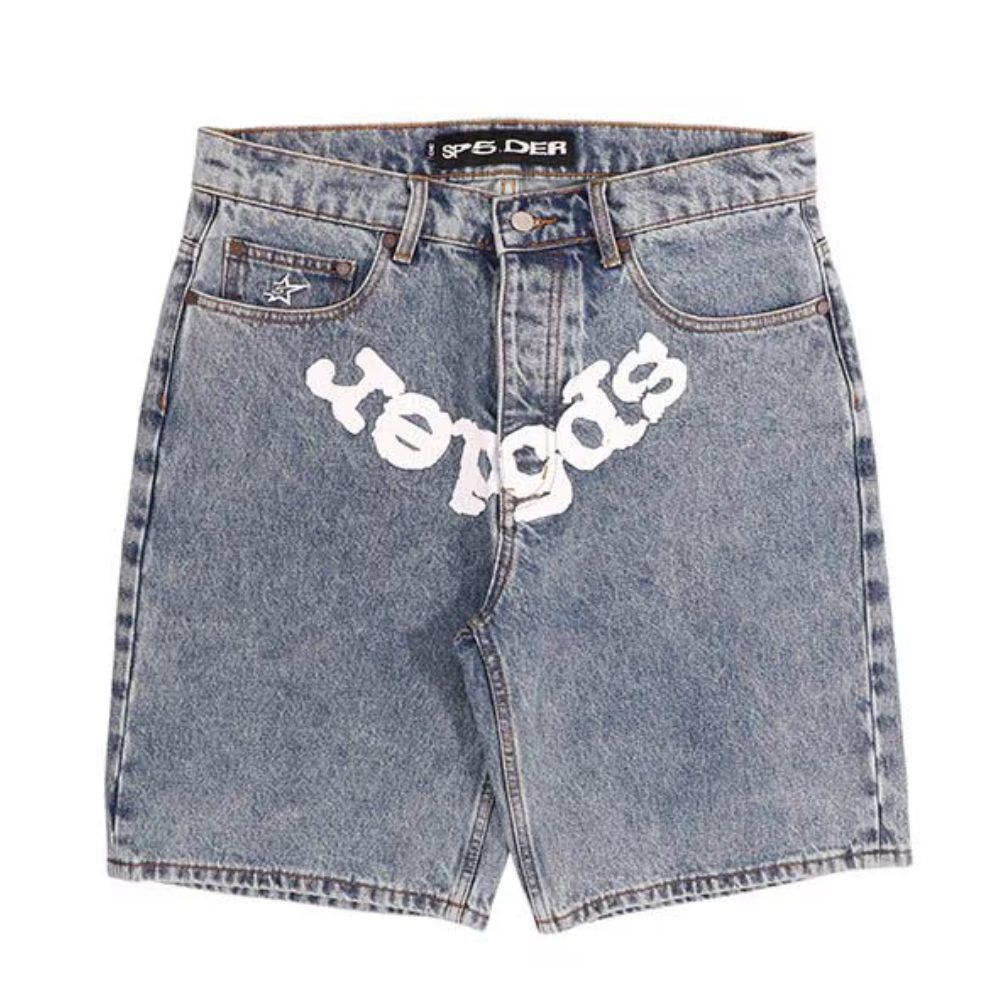 Bermuda Jeans Sp5der Washed Blue