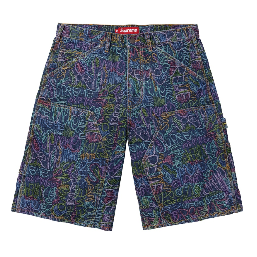 Bermuda Jeans Supreme Handwriting Double Knee