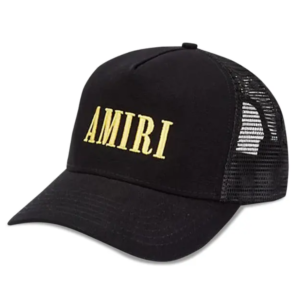 Boné Amiri Core Logo Trucker Hat Black Yellow