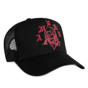 Boné Amiri Reaper Trucker Hat Black Red