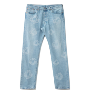 Calça Jeans Denim Tears x Levis 501 Cotton Wreath