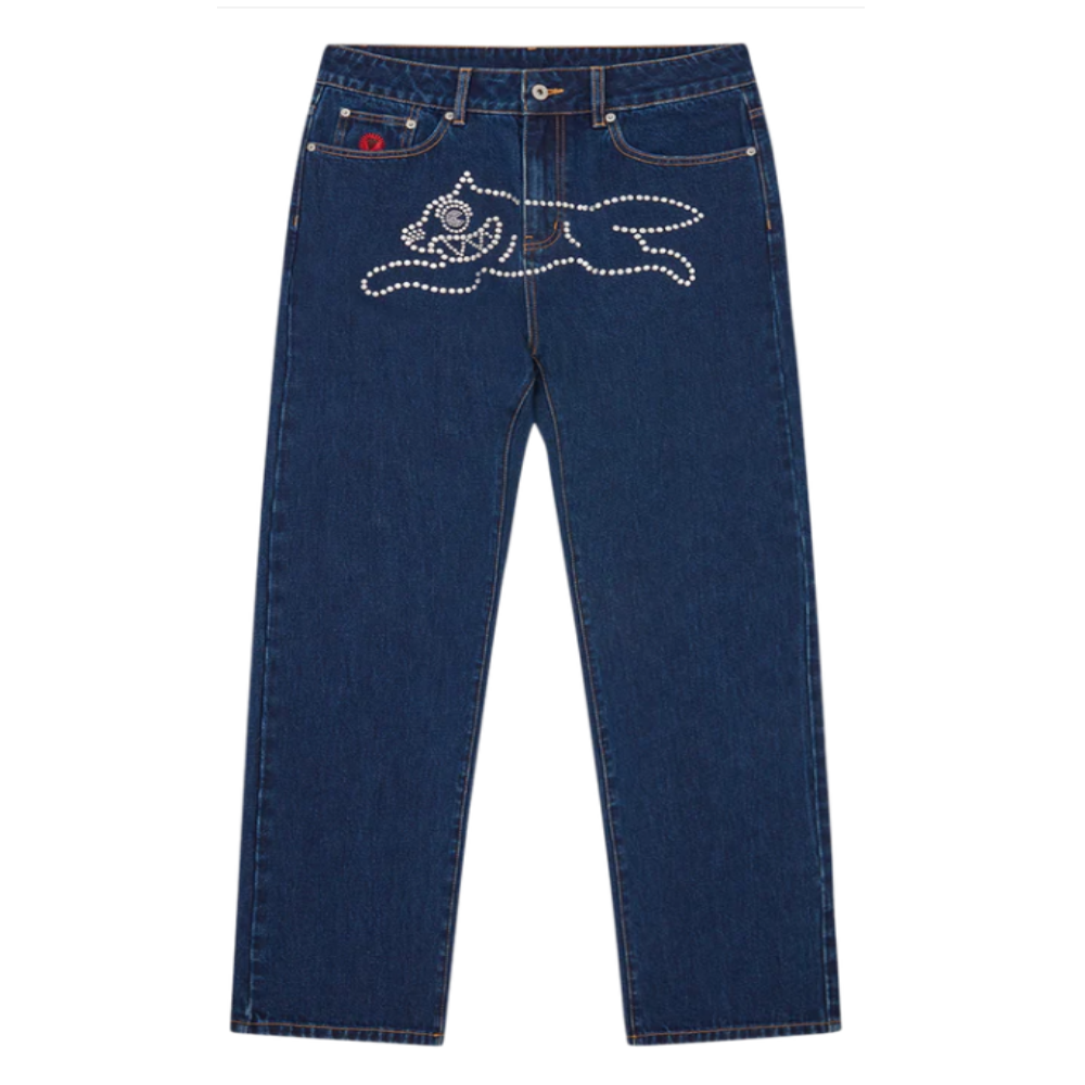 Calça Jeans Ice Cream Crystal Running Dog Blue