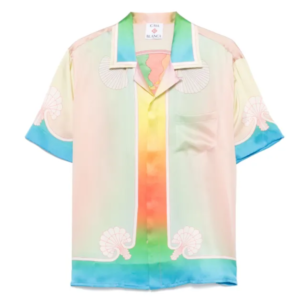 Camisa Casa Blanca Cuban Collar Multicolor