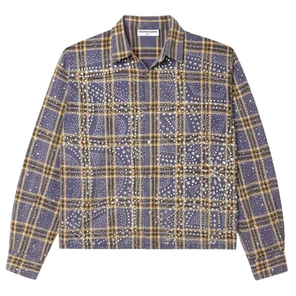 Camisa Mnaga Longa Vale Forever Moonlight Flannel Blue Yellow