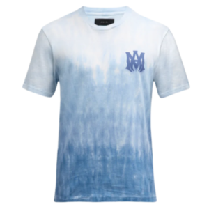 Camiseta Amiri Dip-Dyed Logo Blue