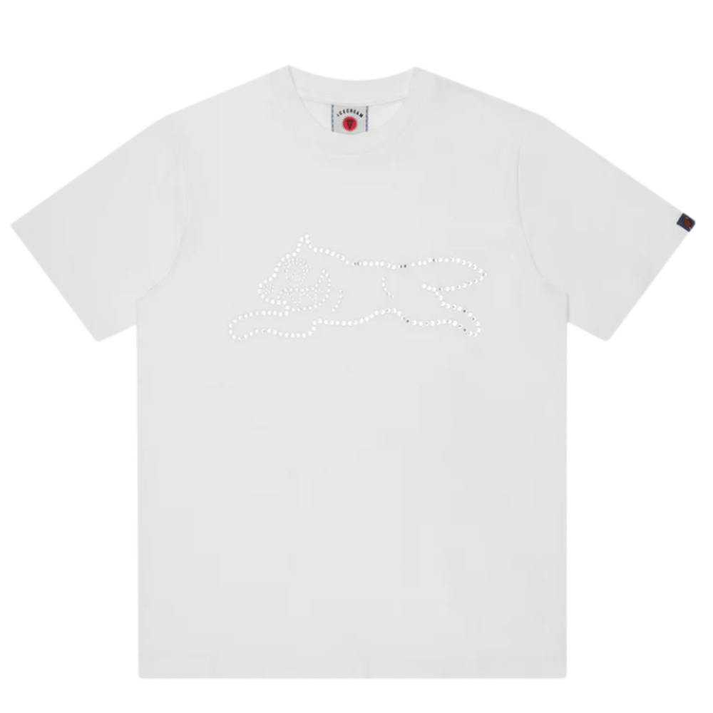 Camiseta Ice Cream Crystal Running Dog White