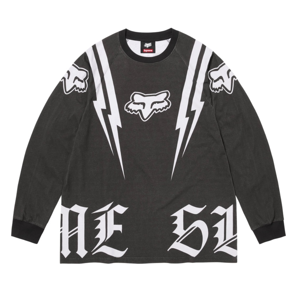 Camiseta Manga Longa Supreme Fox Racing Black