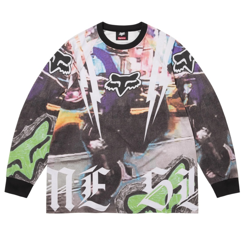 Camiseta Manga Longa Supreme Fox Racing Multicolor