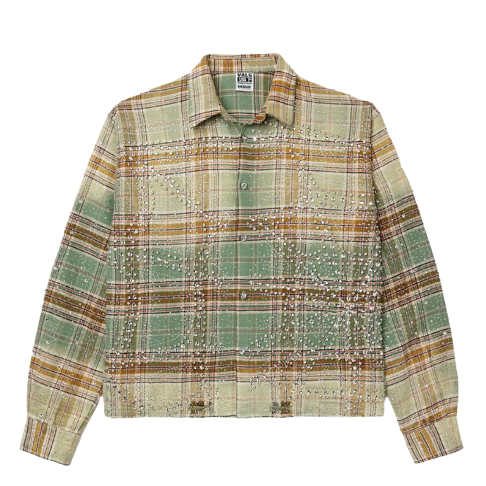 Camiseta Manga Longa Valley Mystikal Flannel Grenn Yellow