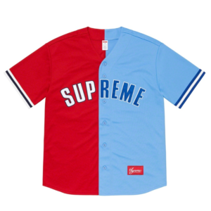 Camiseta Supreme Don t Hate Baseball Jersey Blue Red