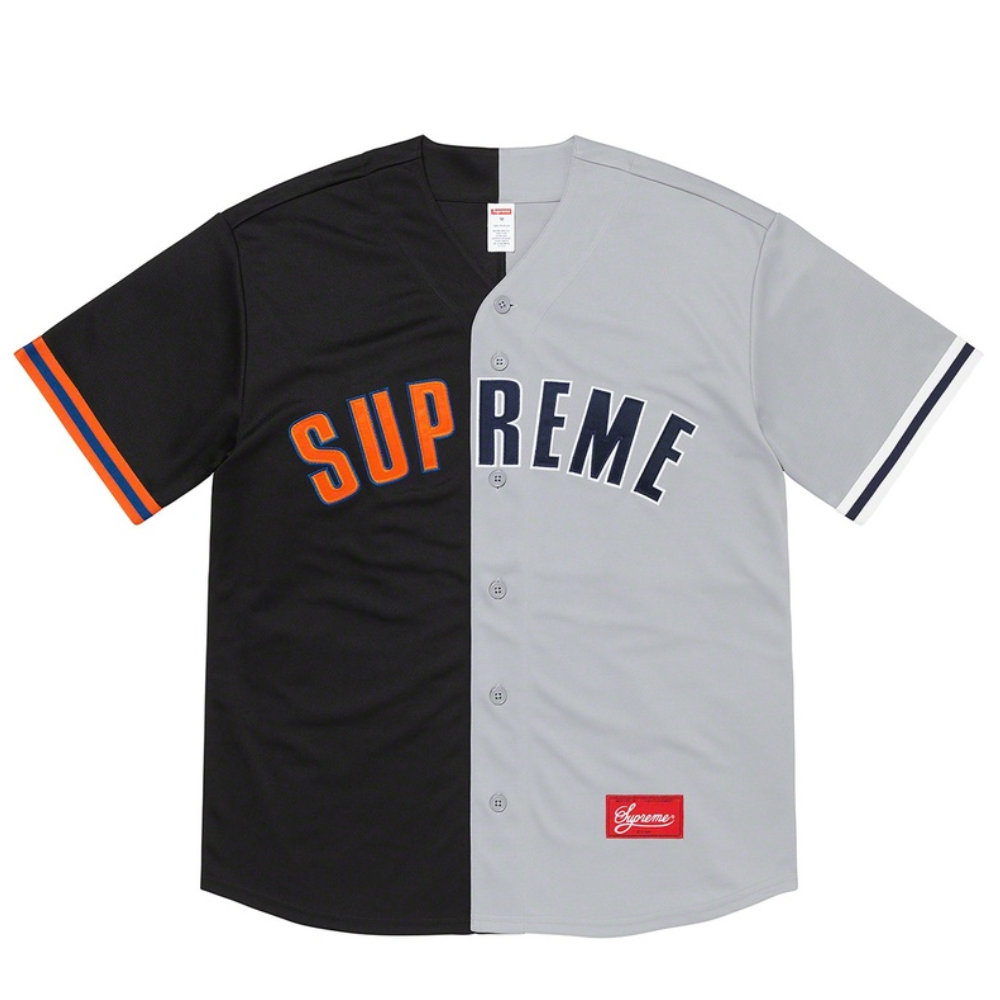 Camiseta Supreme Don t Hate Baseball Jersey Grey Black