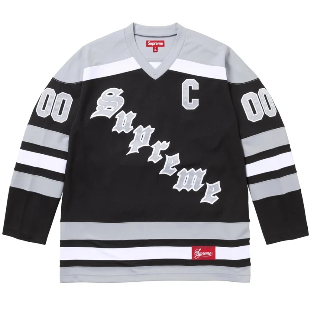 Camiseta Supreme Fire and Ice Hockey Jersey Black