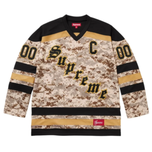 Camiseta Supreme Fire and Ice Hockey Jersey Yellow