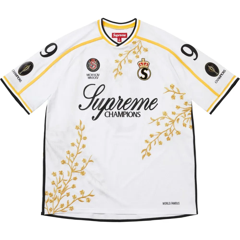 Camiseta Supreme Floral Soccer Jersey White
