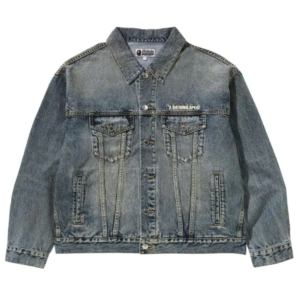 Conjunto BAPE Distressed Denim Trucker Light Indigo