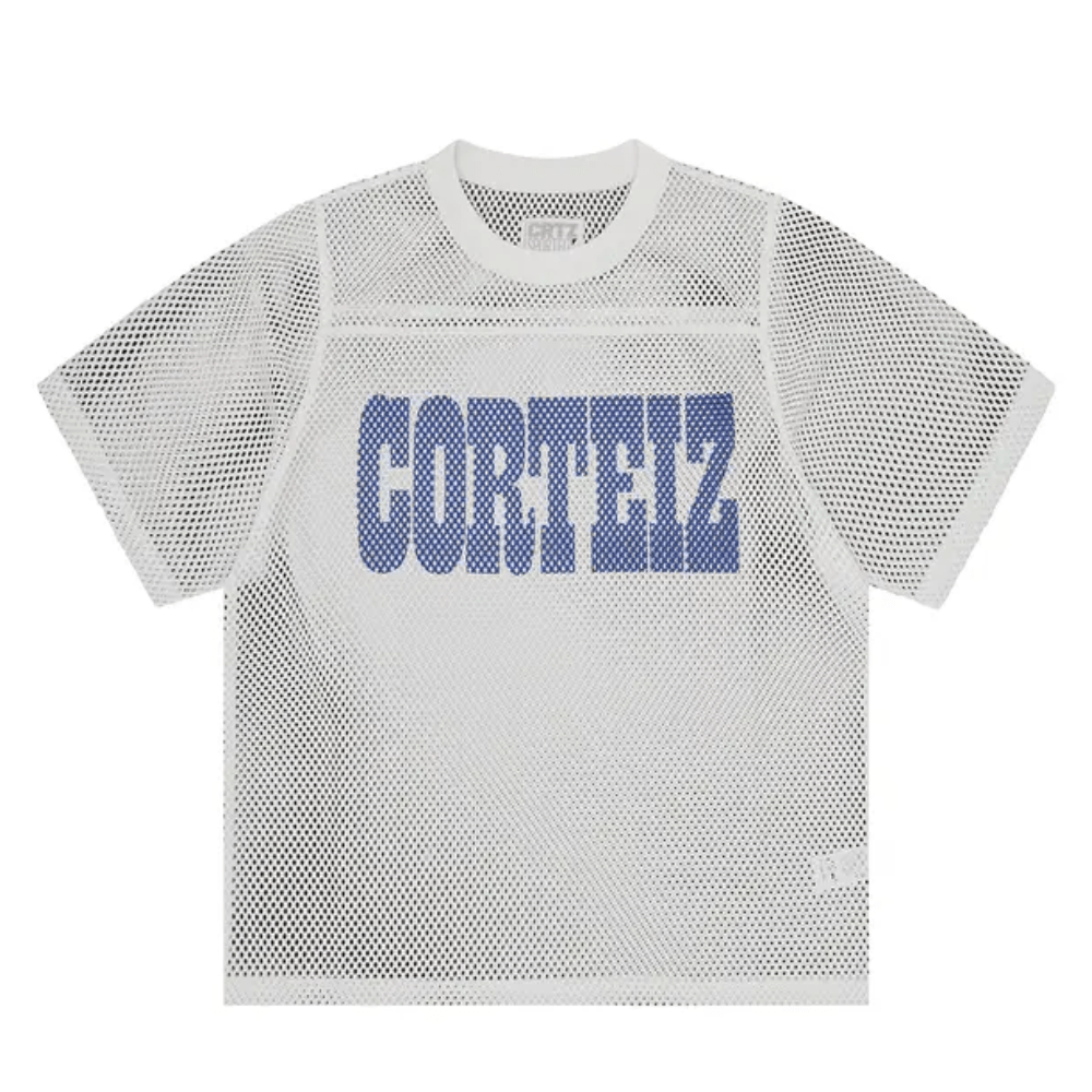 Camiseta Corteiz Western Open Mesh Jersey White