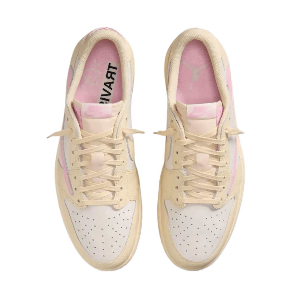 Air Jordan 1 Low x Travis Scott Sail Tropical Pink Shy Pink Muslin